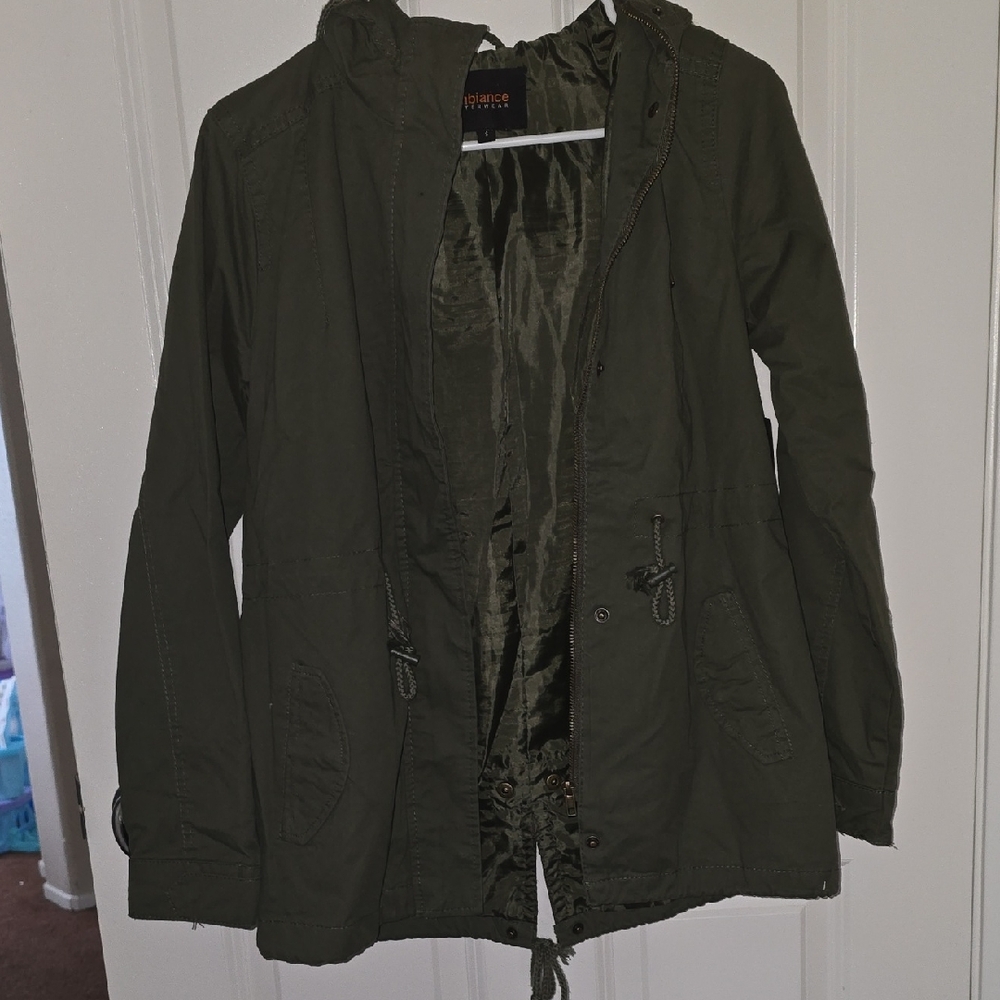 Ambiance Green Utility Jacket Versatile Style